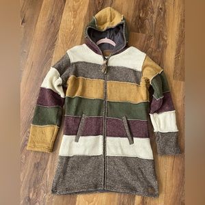 Ladies Laundromat coat size large handcrafted 100% wool. lining 100%polyester